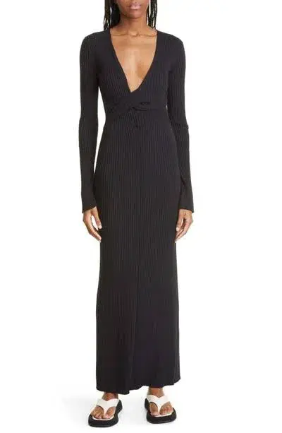 Sir The Label Enes Twist Long Sleeve Dress Black Size 2 / AU 10 / M - Image 3