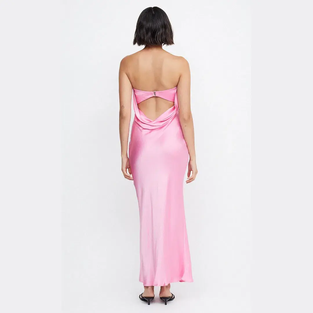 Bec & Bridge Moon Dance Strapless Dress Pink Size S / AU 8 - Image 2