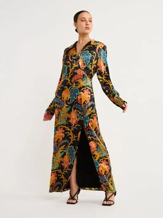 Sir the Label Artiste Buttoned Shirt Dress Deschamps Print Size 12 - Image 4