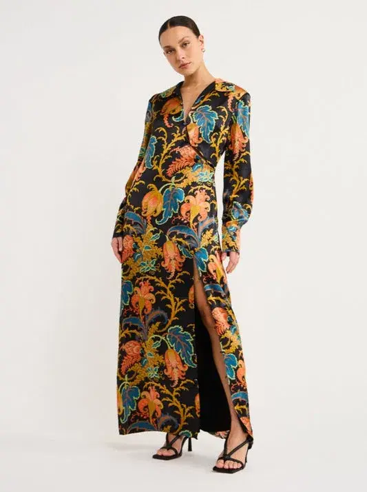Sir the Label Artiste Buttoned Shirt Dress Deschamps Print Size 12 - Image 2