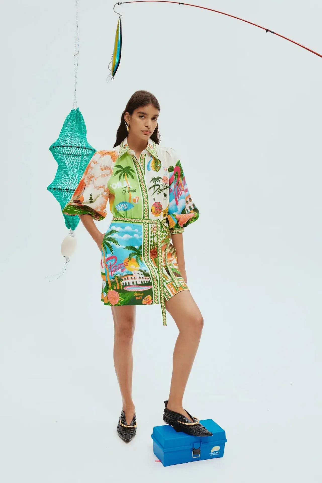 Alemais Paradiso Mini Dress Print Size 12 - Image 1