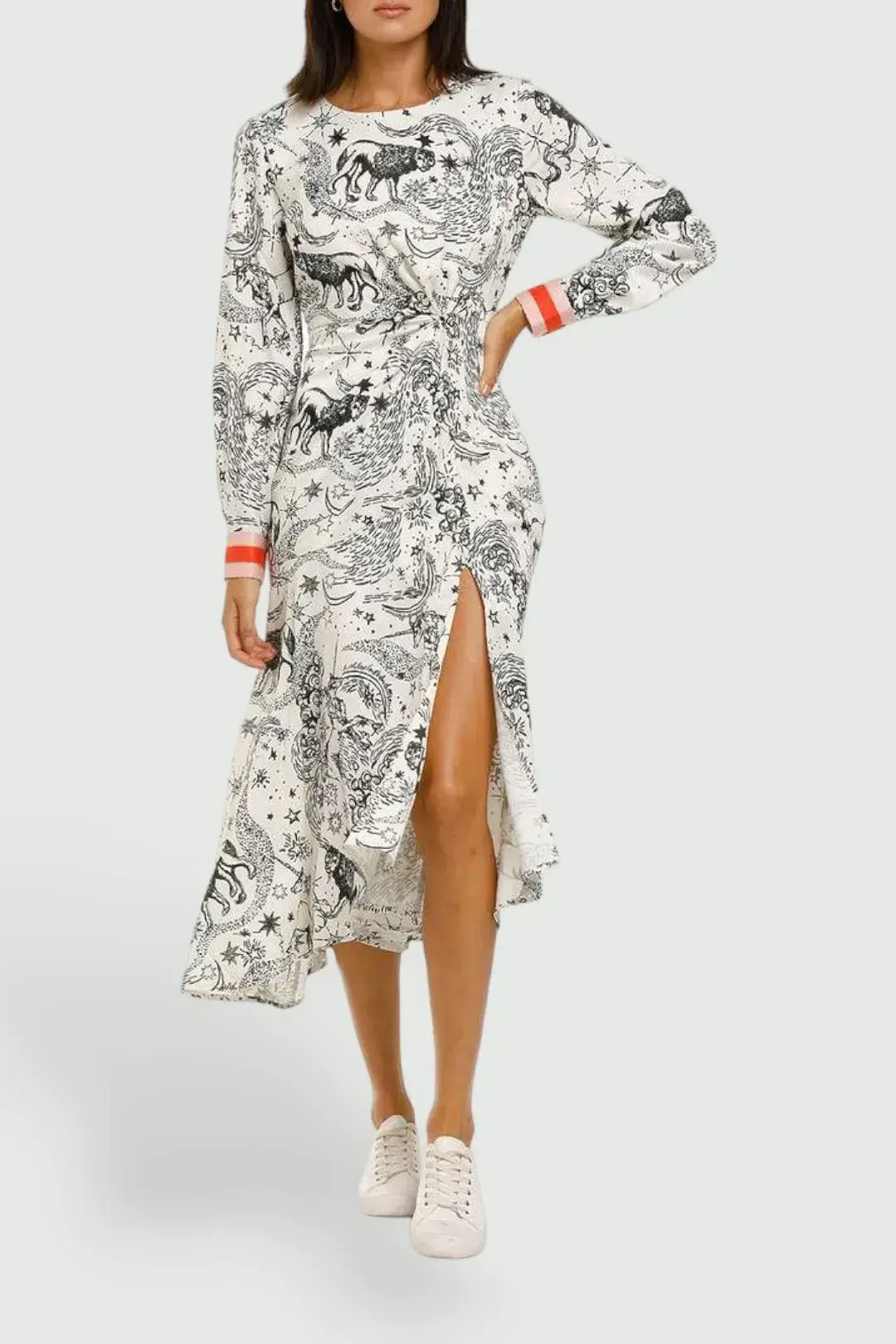 Vestire Baby What's Your Sign in White Zodiac Print Size 12 - Image 1