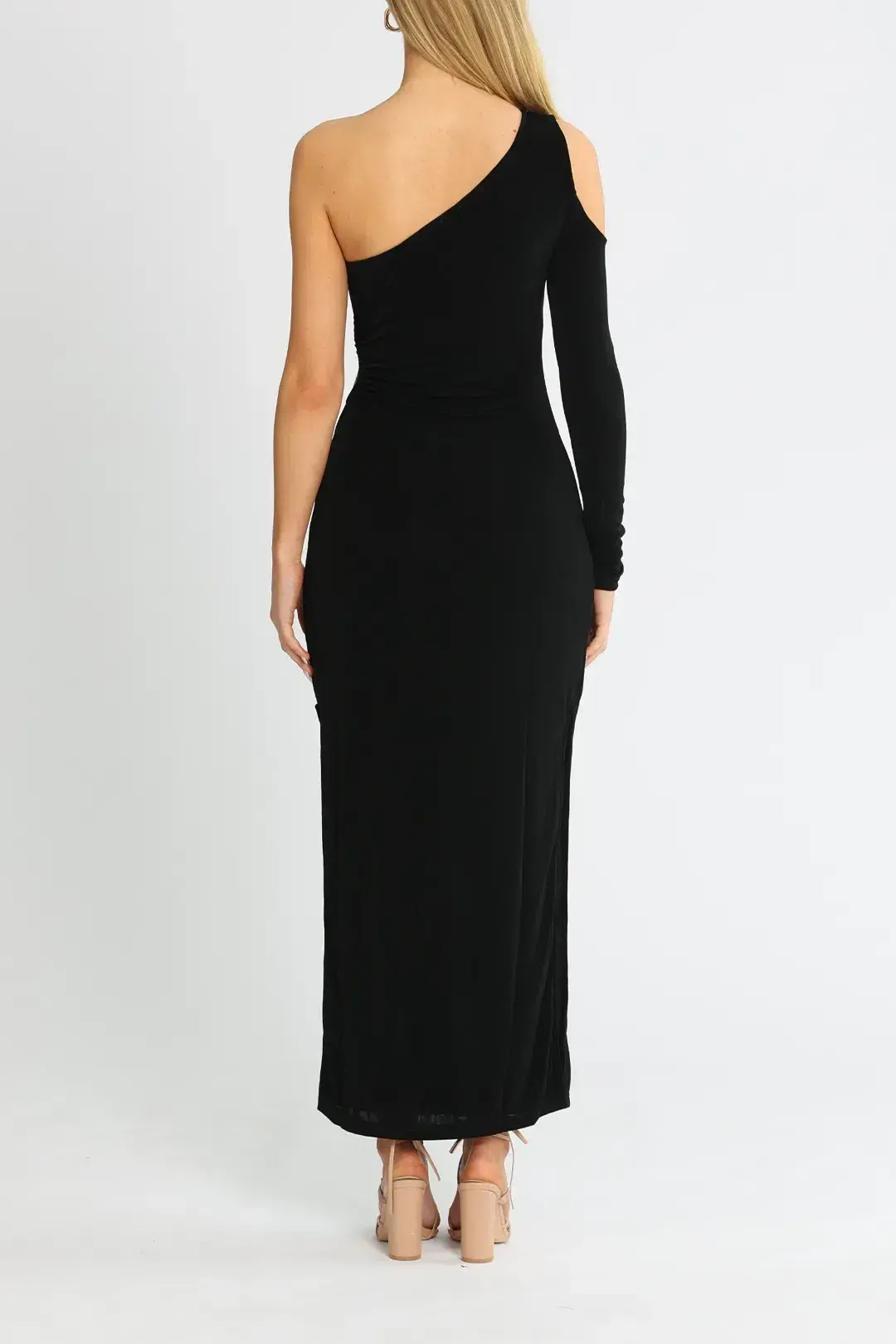 Suboo Beth One Shoulder Maxi Dress in Black Size 12 - Image 3