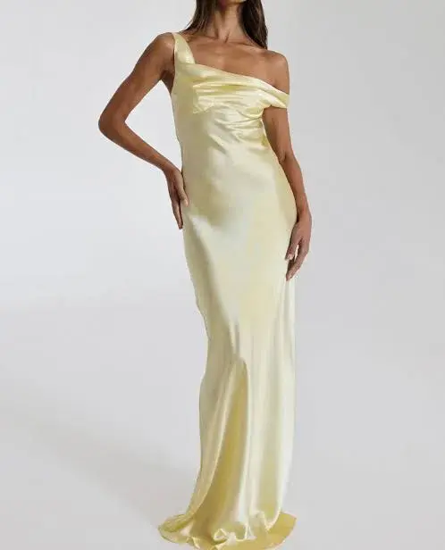 Natalie Rolt Monika Dress Lemon Yellow Size 8 - Image 1