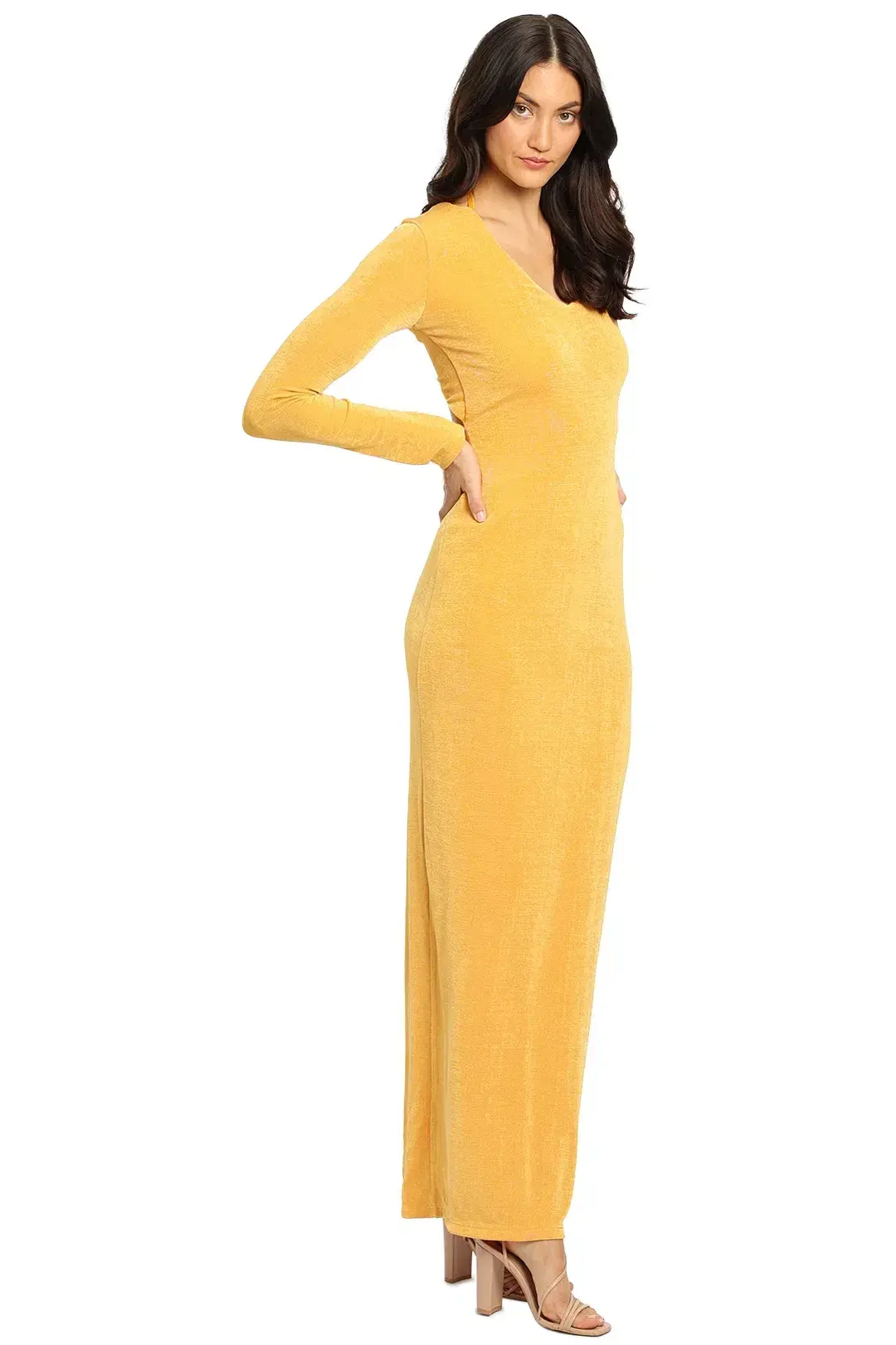 WNTRMSE Bella Dress in Sunset Size 8 for rent on The Volte - main image