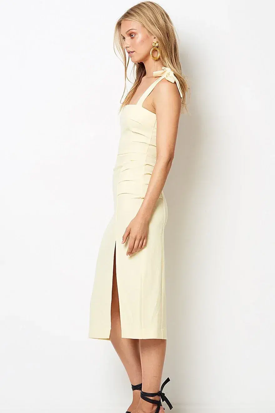 Bec & Bridge Bonita Tie Dress Yellow Size 8 - Image 2