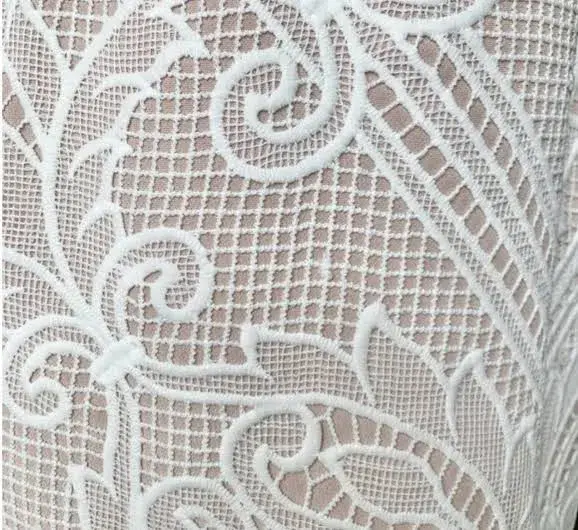 Sheike Lunar Lace Maxi Dress Ivory Size 14 - Image 3