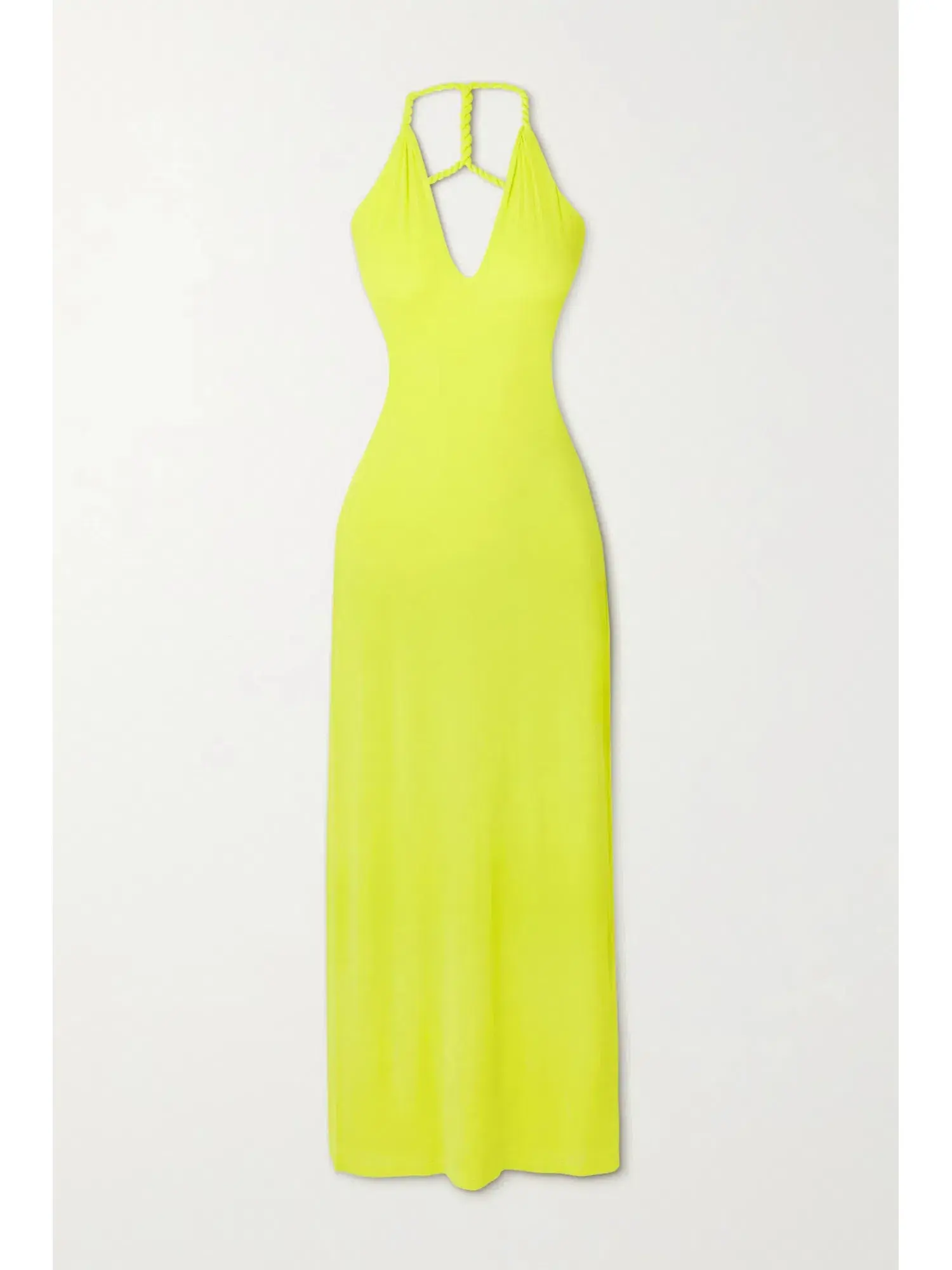 Dion Lee V Neck Rope Dress Yellow Size AU 6 - Image 3