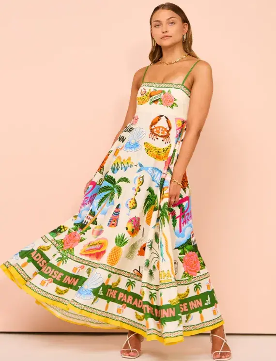 Alemais Paradiso Sundress in Multi Size AU 10 - Image 6