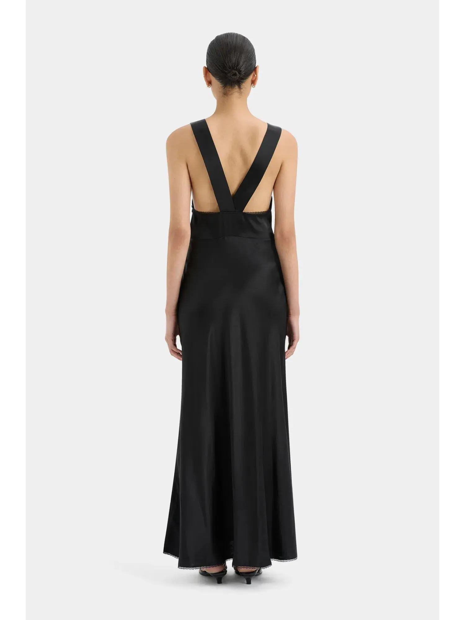 Sir the Label Aries Cut Out Gown in Black Size 1 / AU 8 - Image 3
