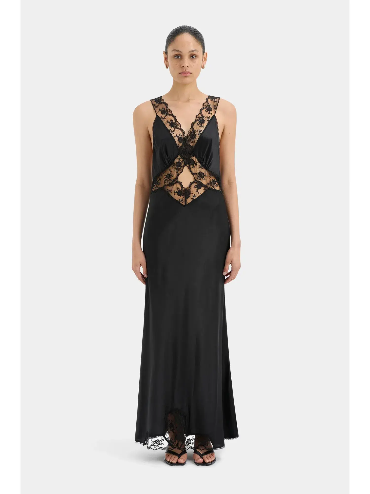 Sir the Label Aries Cut Out Gown in Black Size 1 / AU 8 - Image 1