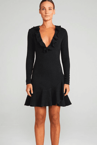 Shona Joy Demy Frill Collar Bodycon Dress - Image 1