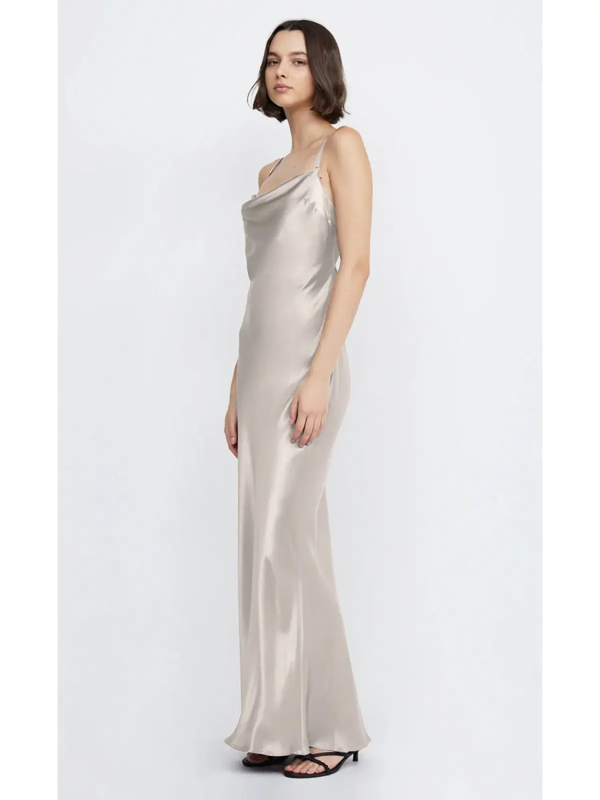 Bec & Bridge Malia Maxi Dress Smoke Taupe Size AU 10 - Image 2