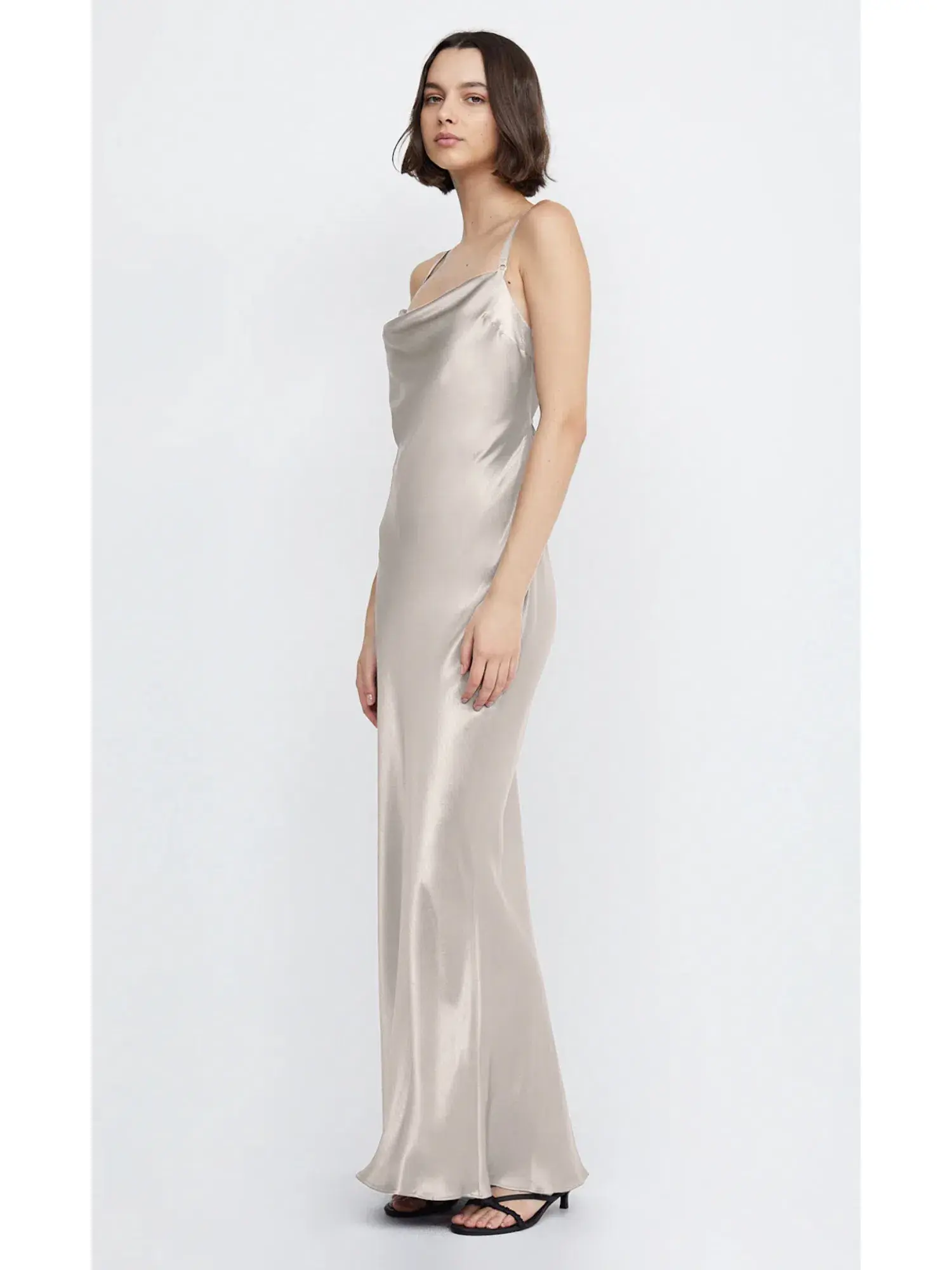 Bec & Bridge Malia Maxi Dress Smoke Taupe Size AU 10 - Image 2