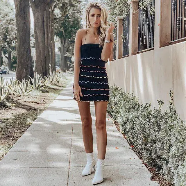 Bec & Bridge La Bamba Mini Dress in Black Size AU 6  for rent on The Volte - main image