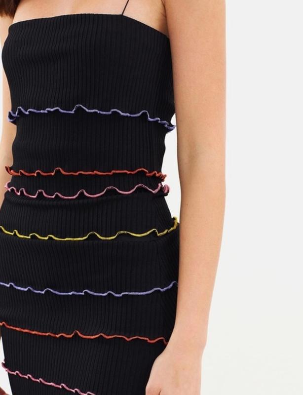 Bec & Bridge La Bamba Mini Dress in Black Size AU 6  for rent on The Volte - main image