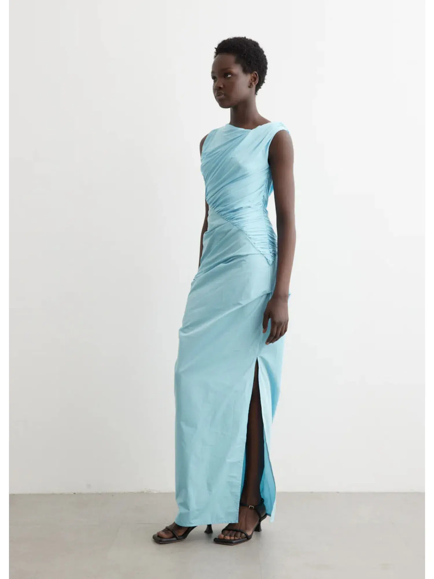 Paris Georgia Kaya Dress in Iris Blue  Size AU 8 - Image 3