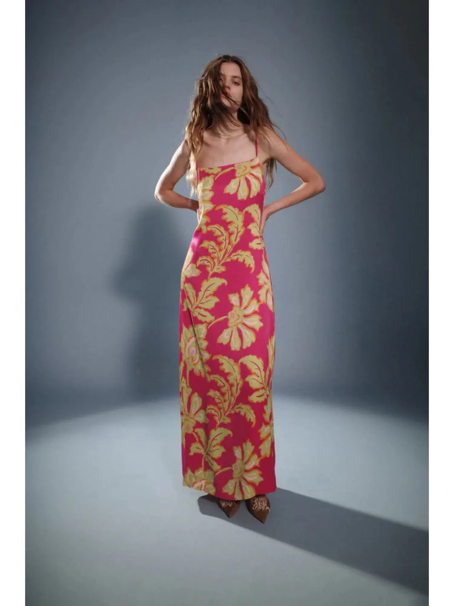Hansen & Gretel Alchemy Dress in Fuschia Fern Print Size Small / AU 8 - Image 4