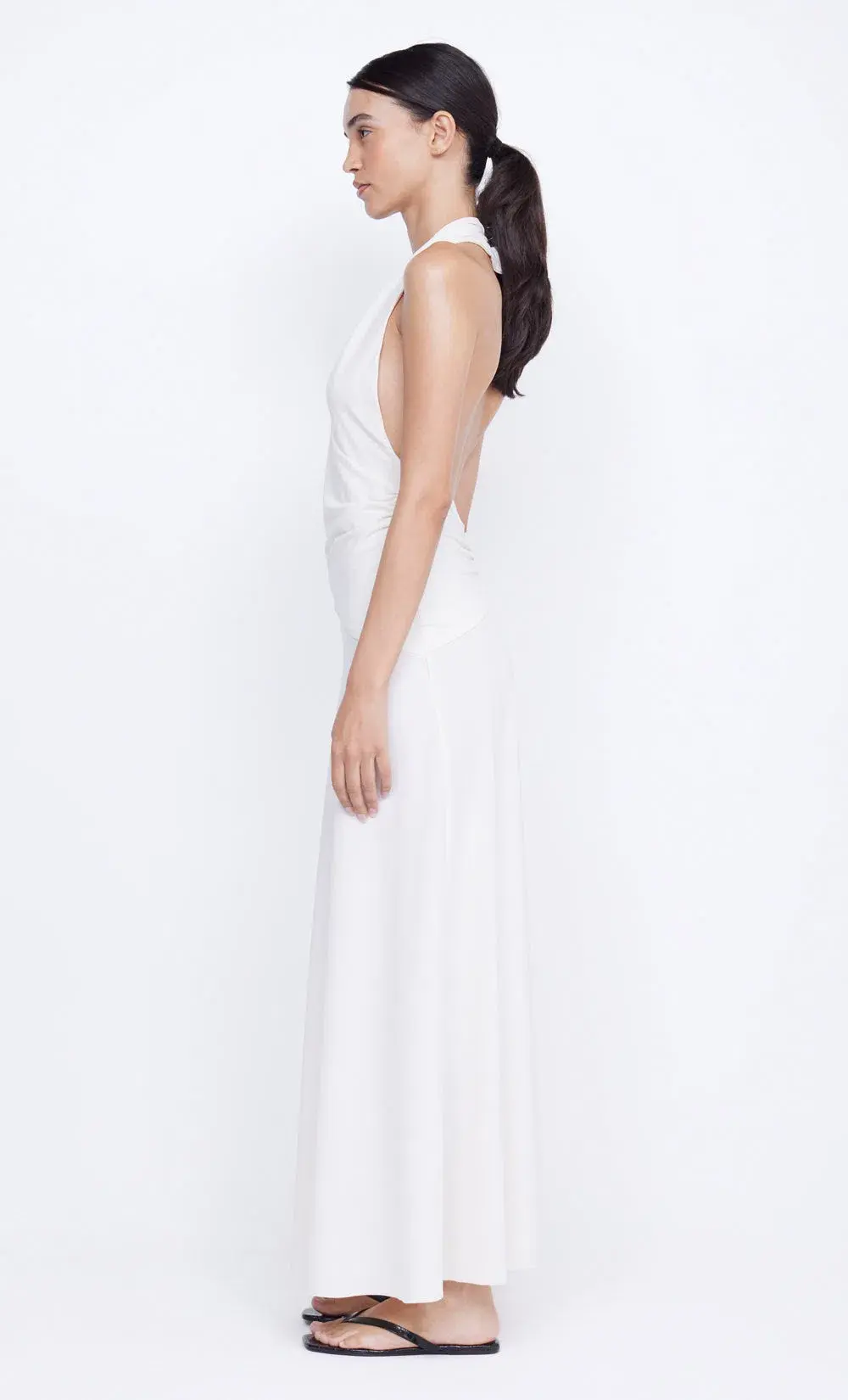 Bec & Bridge The Blanche Halter Maxi Dress Ivory Size 6  - Image 2
