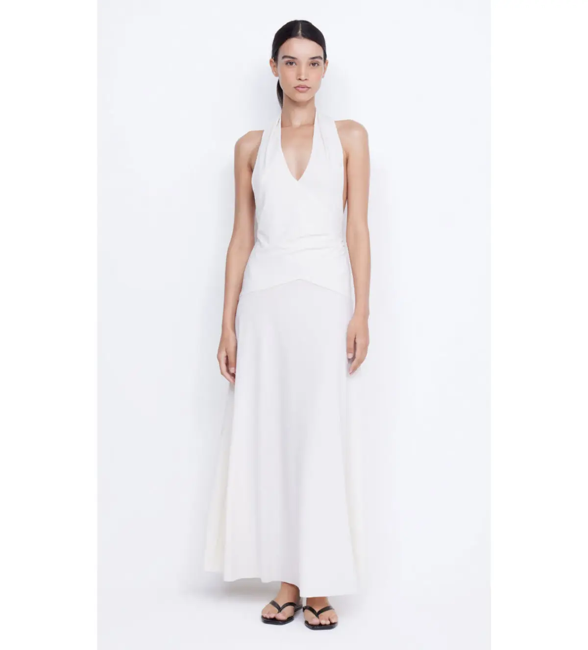 Bec & Bridge The Blanche Halter Maxi Dress Ivory Size 6  - Image 1