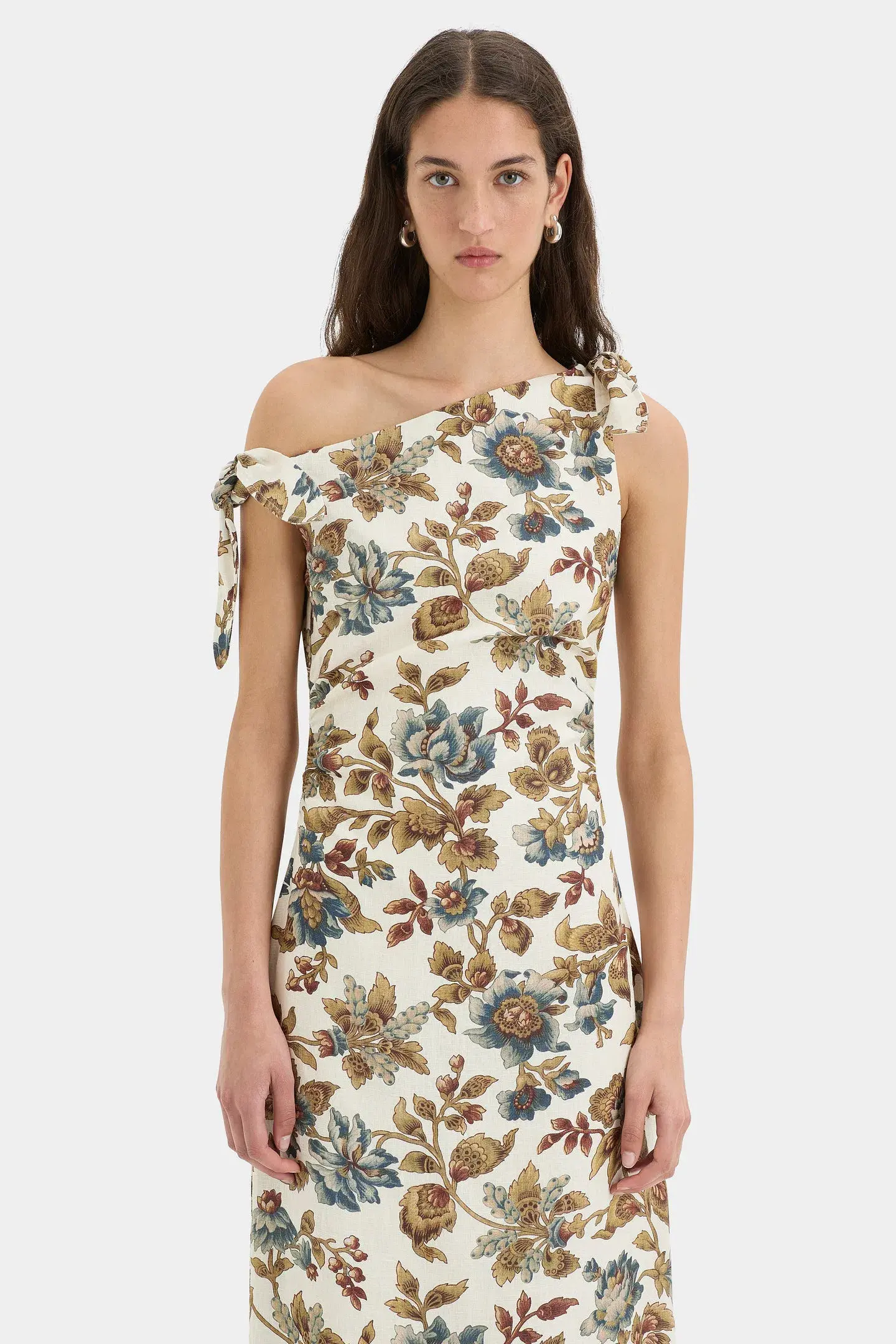 Sir the Label Eleanora Tie Shoulder Dress Viola Print Size 0/Au 6 - Image 2