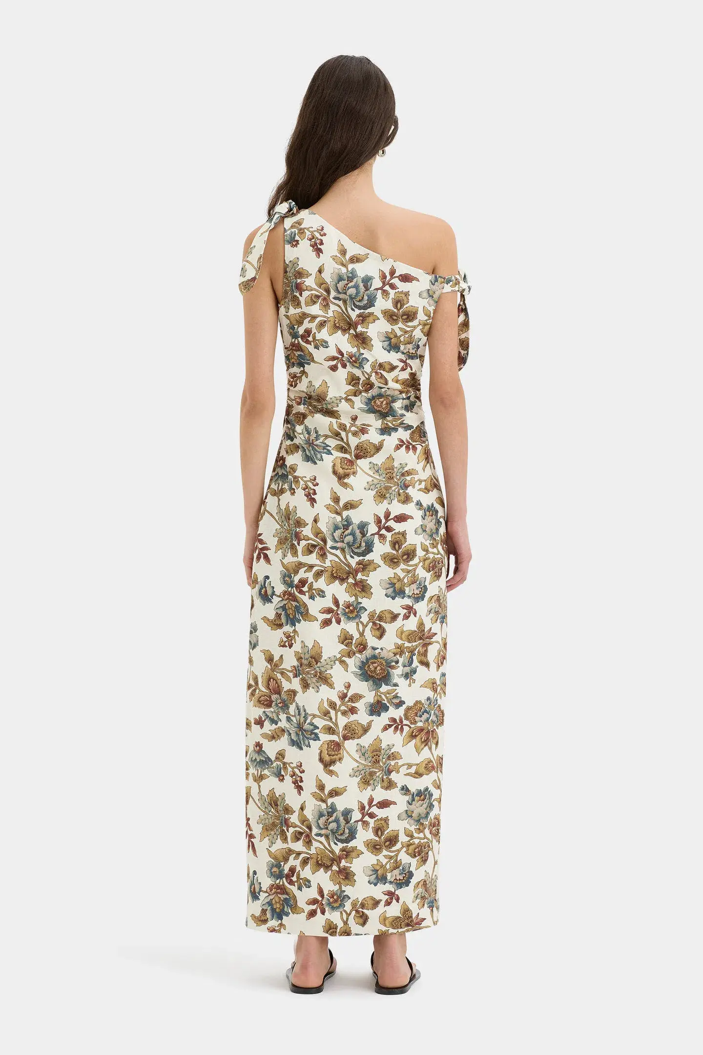 Sir the Label Eleanora Tie Shoulder Dress Viola Print Size 0/Au 6 - Image 3