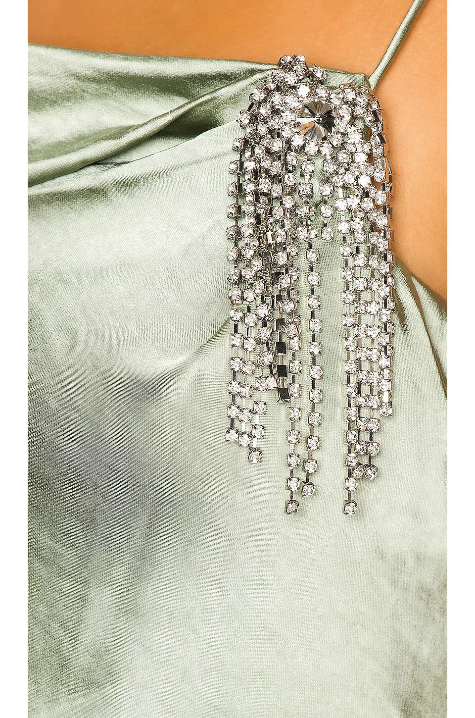 Misha Chandra Dress Sage Size 12 for rent on The Volte - main image