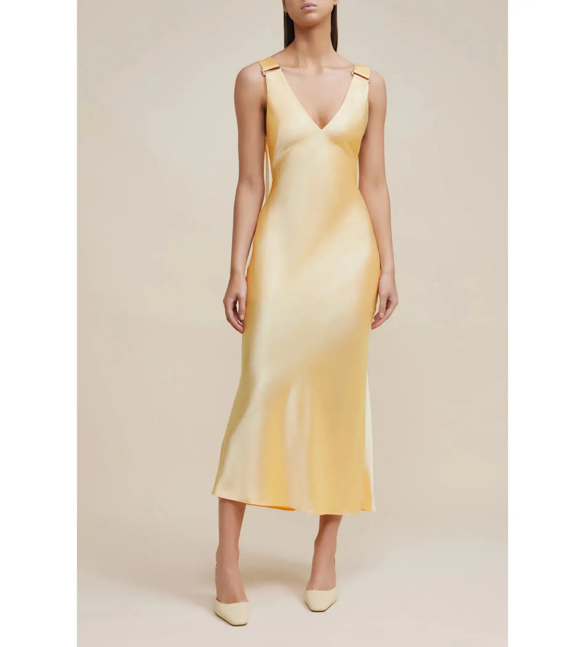 Acler Wycombe Midi Dress Buttermilk Size 12 - Image 1