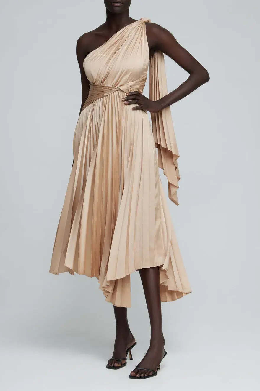 Acler Kalora Dress In Golden Size 10 - Image 2