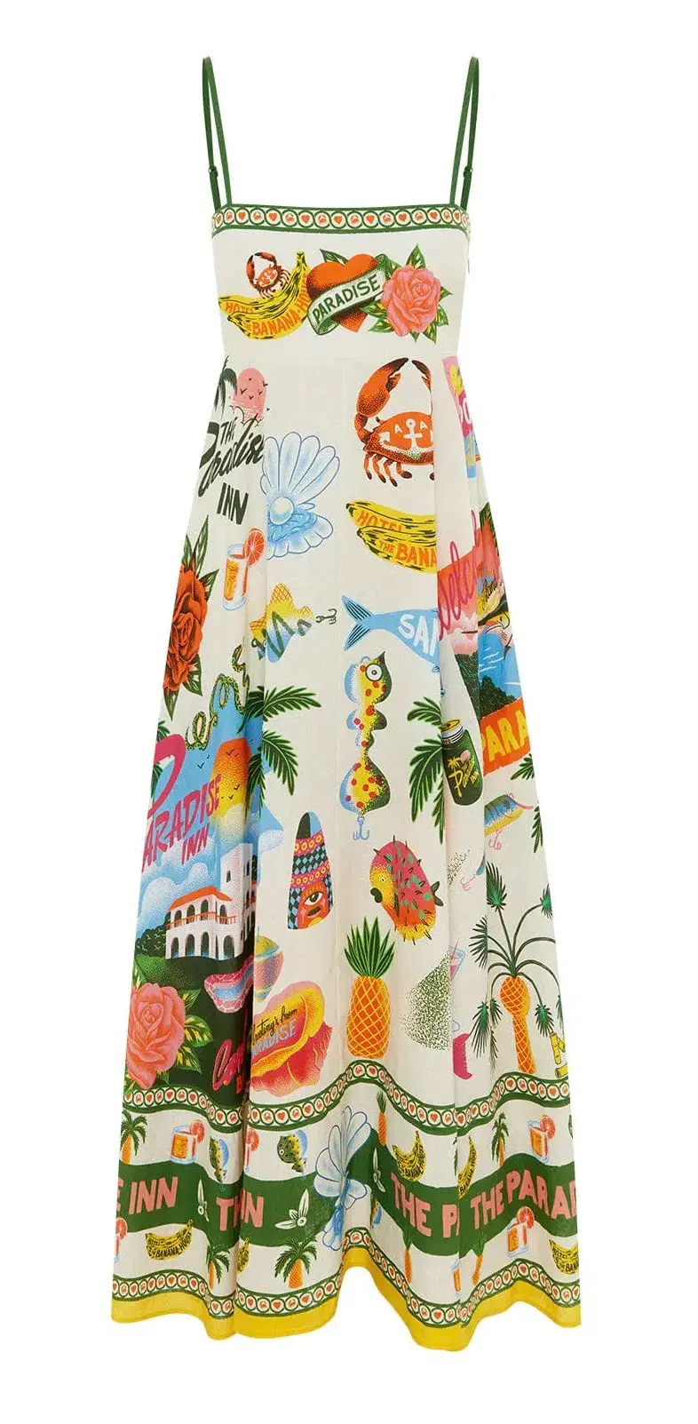 Alemais Paradiso Sundress Print Size 16  for rent on The Volte - main image