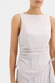 Sir The Label Ligera Top Size 0/Au 6 And Wrap Skirt Size 0p/Au 6P Set Silver - Image 4