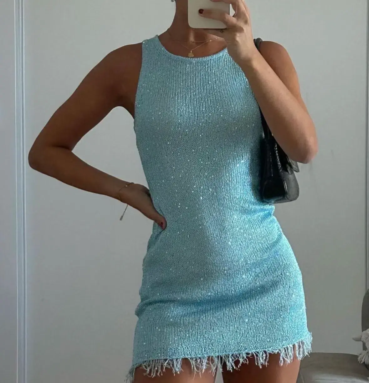 Asta Resort Natalia Mini Dress in Blue Size XS/Au 6 - Image 7