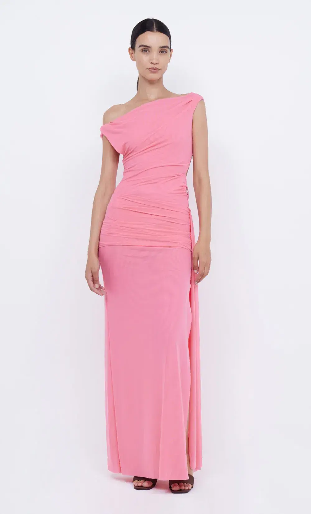 Bec & Bridge Kailani Asym Dress Grapefruit Pink Size 6 - Image 4