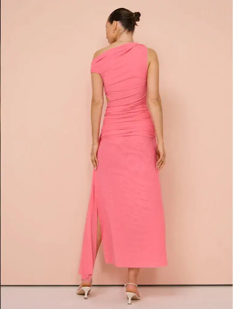 Bec & Bridge Kailani Asym Dress Grapefruit Pink Size 6 - Image 11