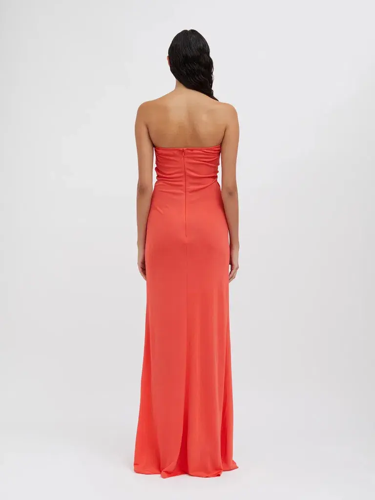 Christopher Esber Arced Palm Strapless Dress Red Size 6  - Image 4