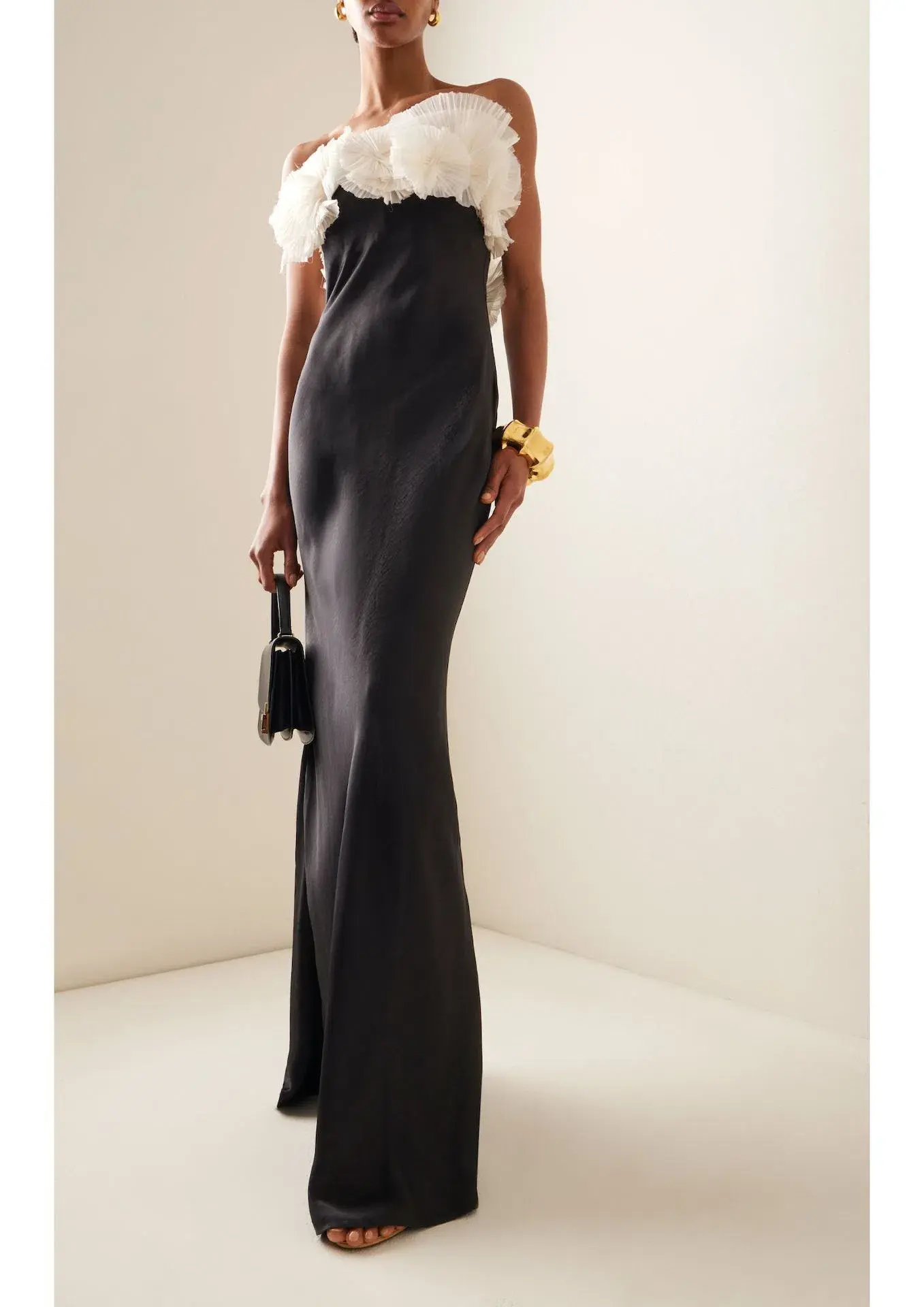 Rachel Gilbert Eyelar Gown in Black/Coconut Size 1 / AU 8 - Image 1