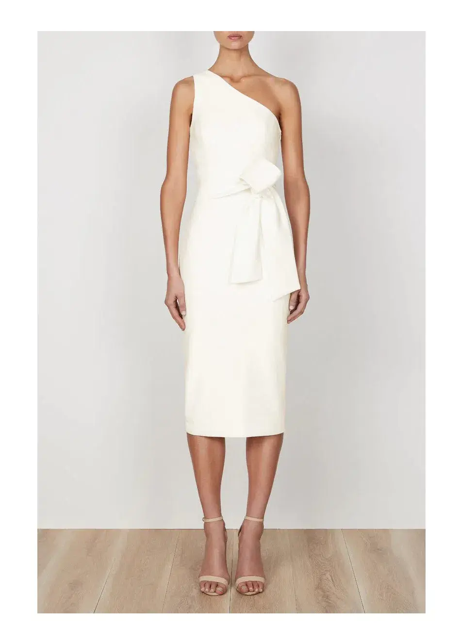 Shona Joy Lucy One Shouldered Mini Dress Ivory Size 10 - Image 1