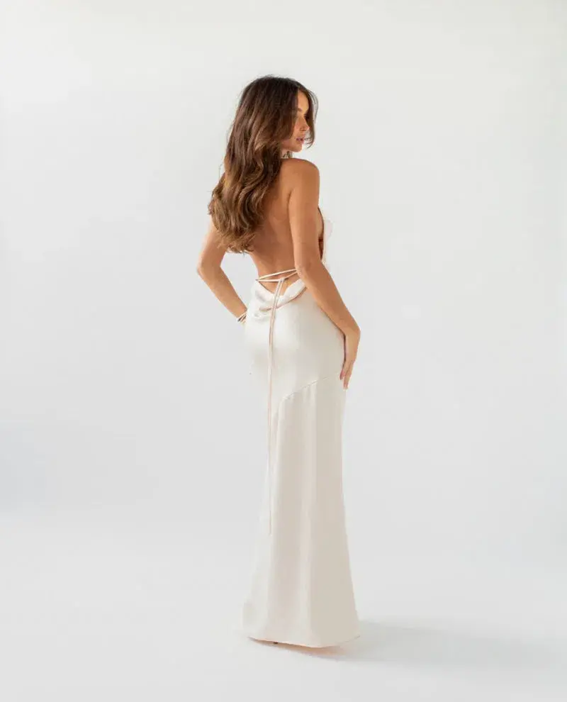 Arcina Ori Daniella Dress in Ivory Size M/AU 10 - Image 2