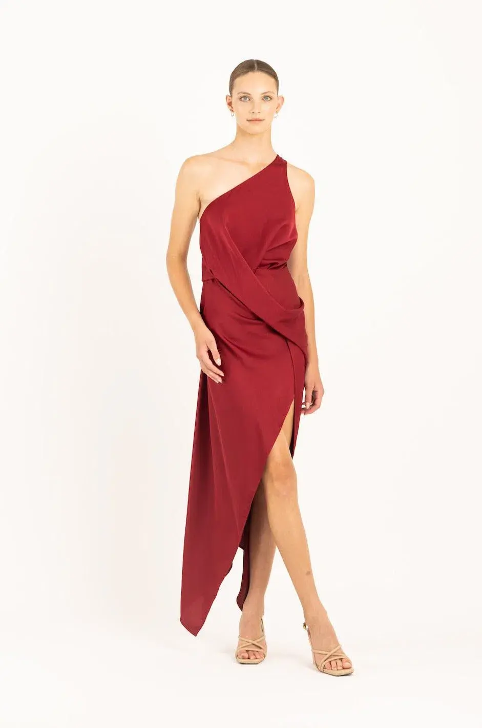 One Fell Swoop Philly Dress Black Cherry Size 8 - Image 1