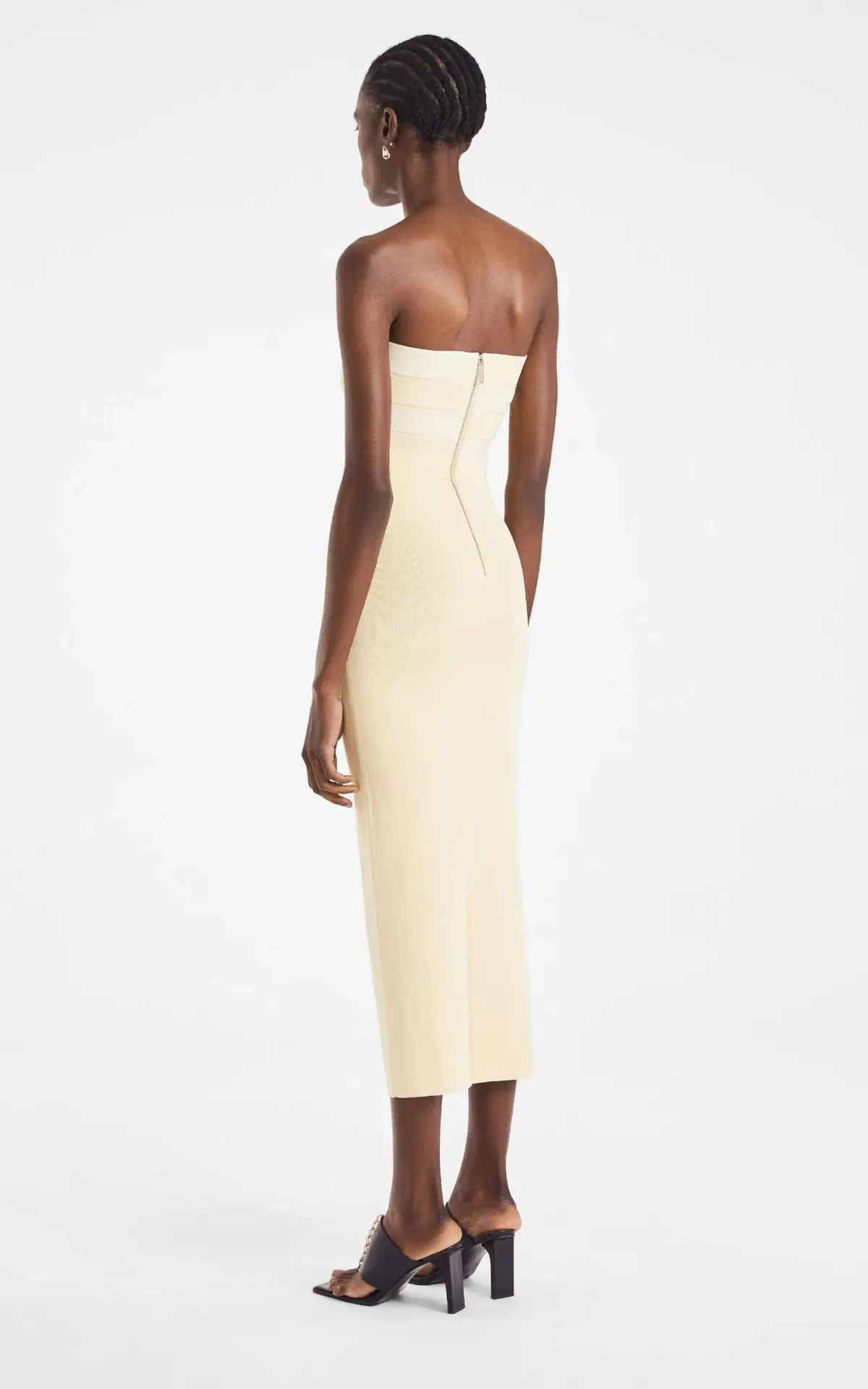 Dion Lee Interlock Midi Dress Yellow Size XS/AU 6 - Image 3
