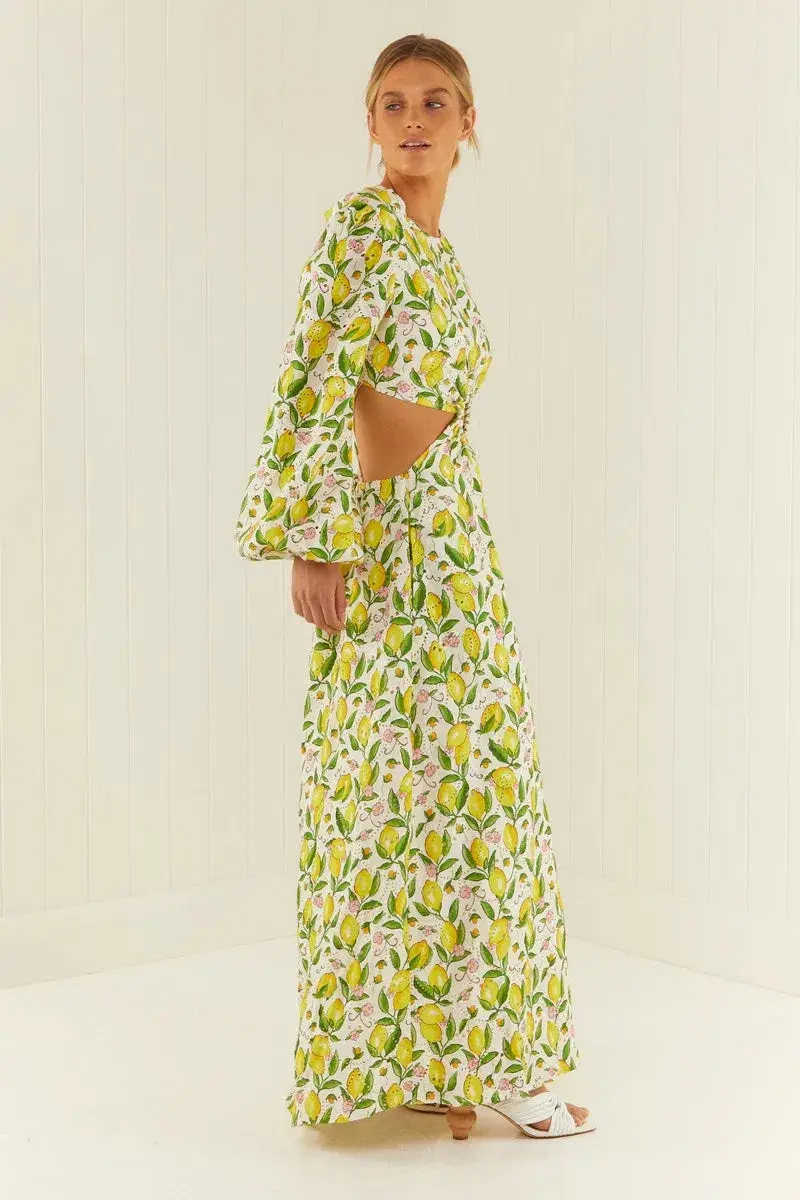 Palm Noosa Domino Dress Lemons Size 10 - Image 3