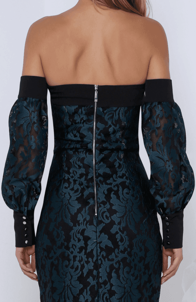 Premonition Florica Long Sleeve Green Dress size 10 for rent on The Volte - main image