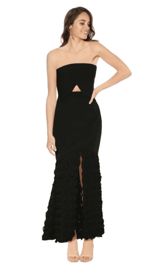 Premonition Odile Evening Dress Black 8 for rent on The Volte - main image
