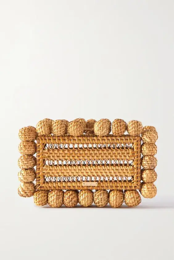 Cult Gaia Eos Clutch Rattan - Image 1