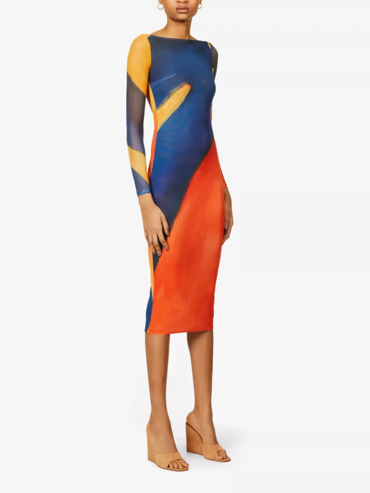 Farai London Alamea Midi Dress Multi Size M / AU 10 - Image 1