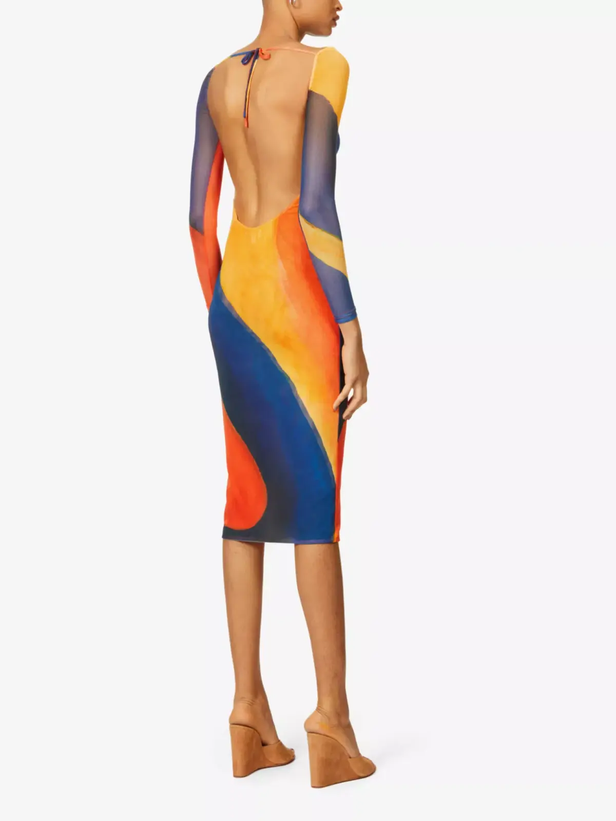 Farai London Alamea Midi Dress Multi Size M / AU 10 - Image 3