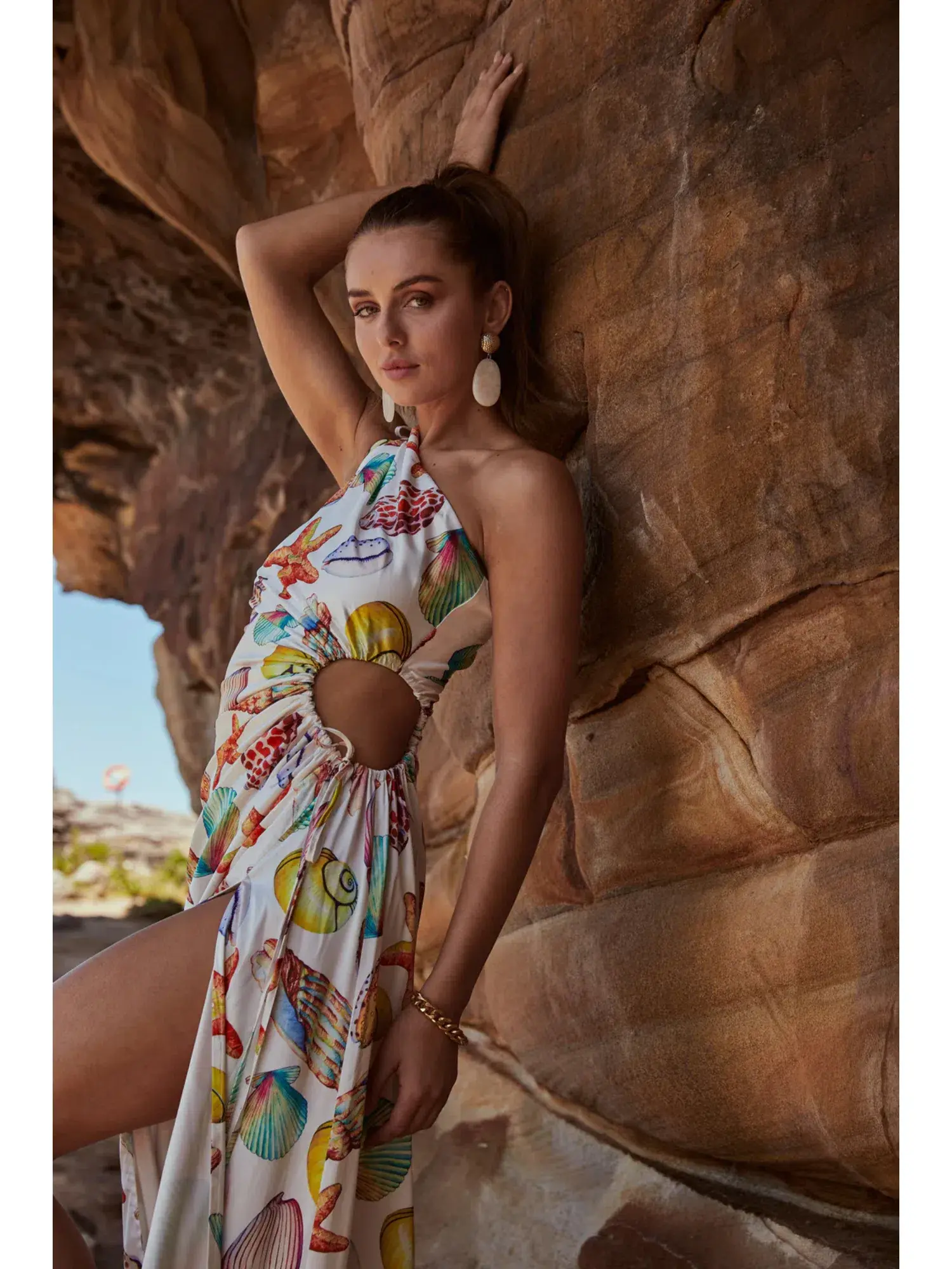 Sonya Moda Nour De La Mer Dress in Print Size AU 14 - Image 4