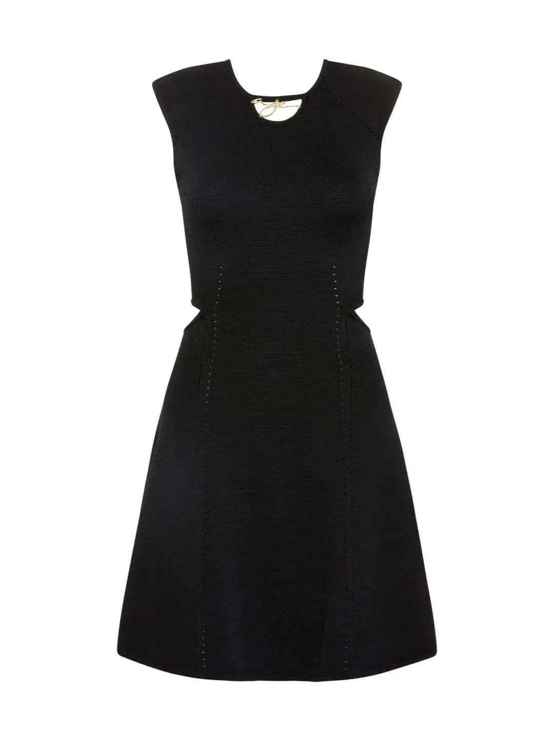 Aje Lena Knit Cut-out Dress in Black Size AU 14 for rent on The Volte - main image