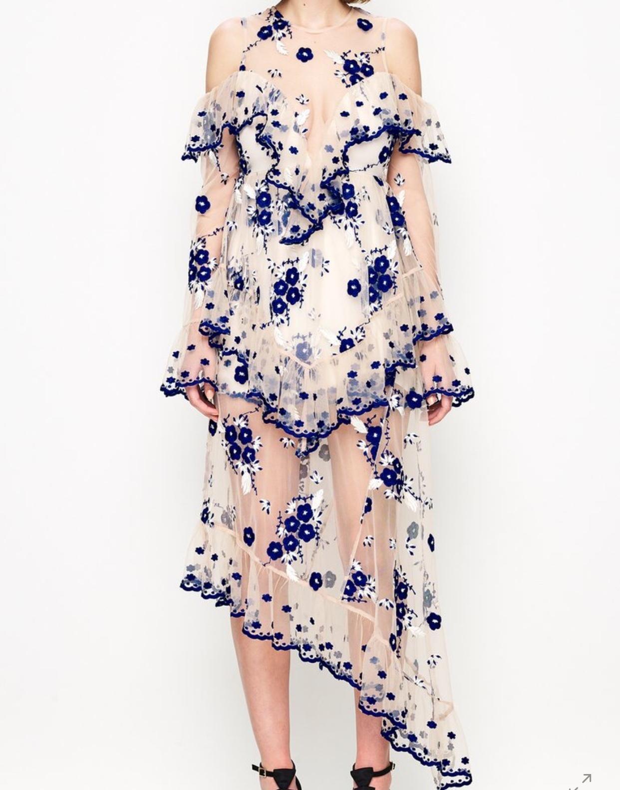 Alice McCall Mirage Gown Nude Blue Size 12 - Image 2