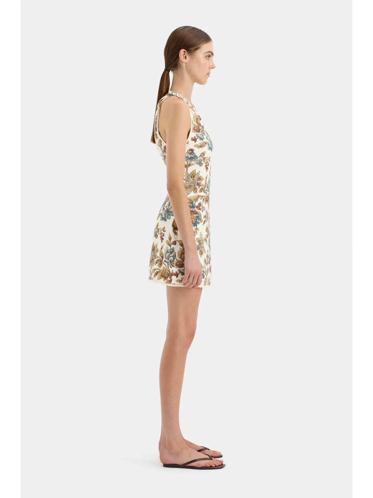 Sir the Label Eleanora Asymmetric Mini Dress in Viola Print Size 1 / AU 8 - Image 3